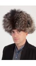 Silver fox fur hat - Russian style hat